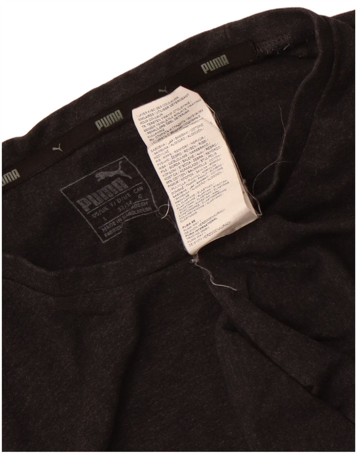 Puma T-Shirt Graphique Homme Grand Gris Coton