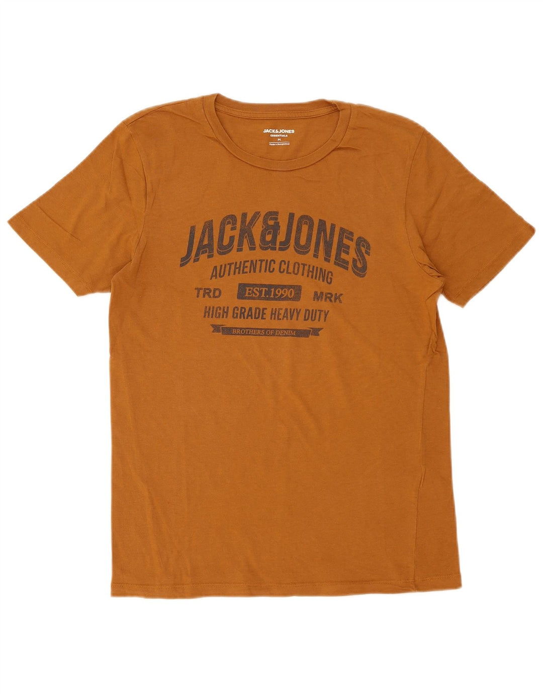 Jack & Jones T-Shirt Graphique Homme Marron Moyen Coton