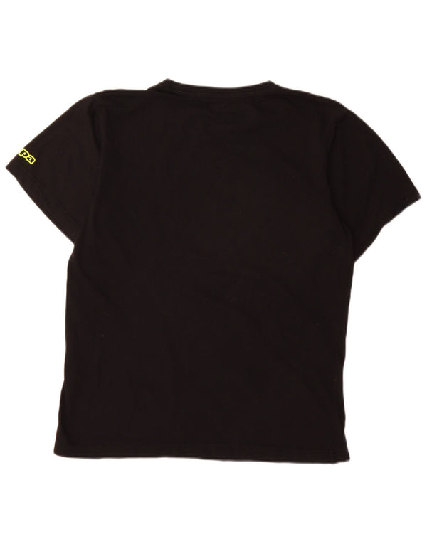 Kappa T-Shirt Graphique Homme Noir Moyen Coton
