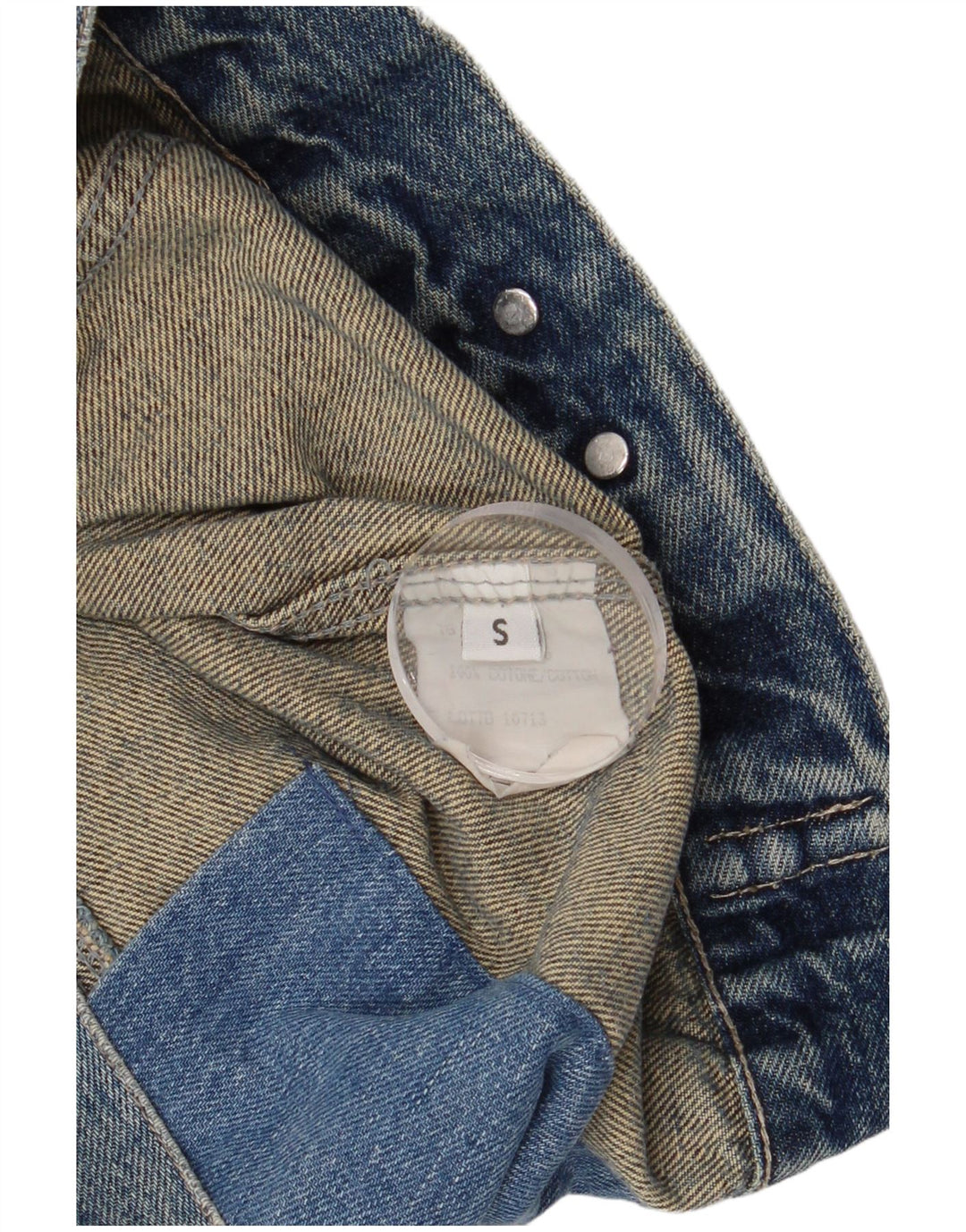 veste en denim homme vintage UK 36 Petit coton bleu