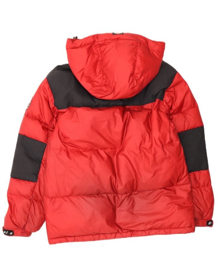 Dickies Veste matelassée à capuche pour homme UK 38 Medium Rouge Colorblock Nylon