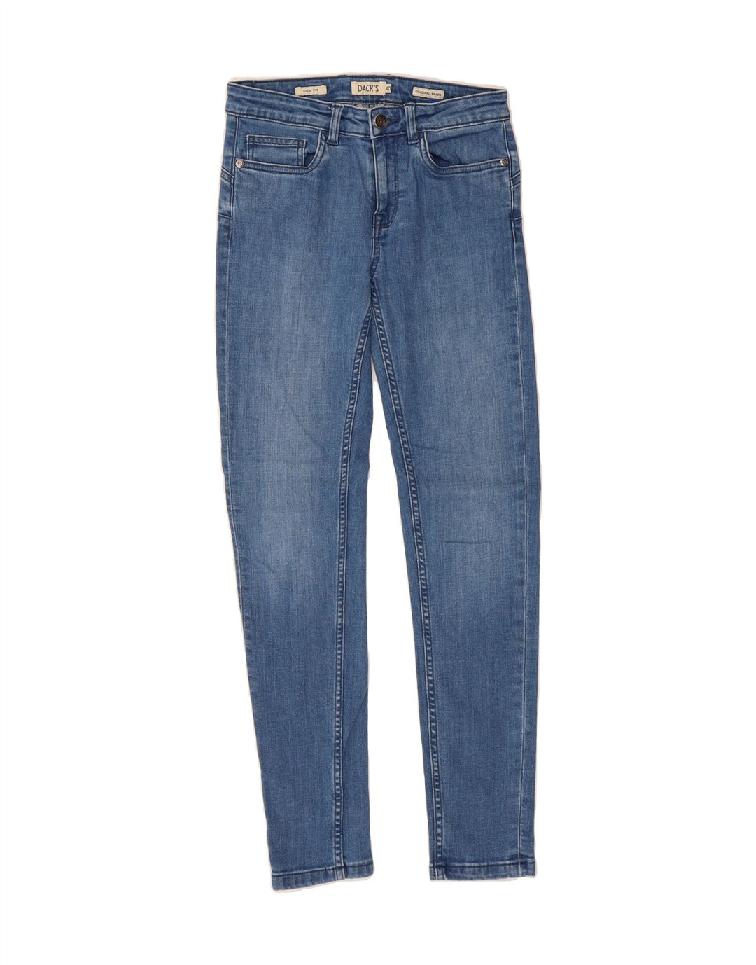 DACK'S Womens Slim Jeans IT 40 Small W28 L28 Blue Cotton Vintage Dack's and Second-Hand Dack's from Messina Hembry 