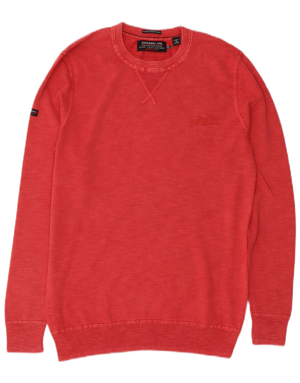 SUPERDRY Sweat-Shirt Homme Petit Rouge Coton