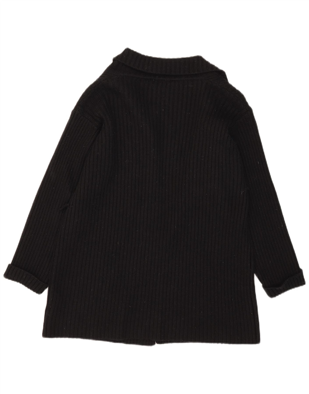 Marks & Spencer Pull cardigan ouvert surdimensionné pour femme UK 10 Small Noir