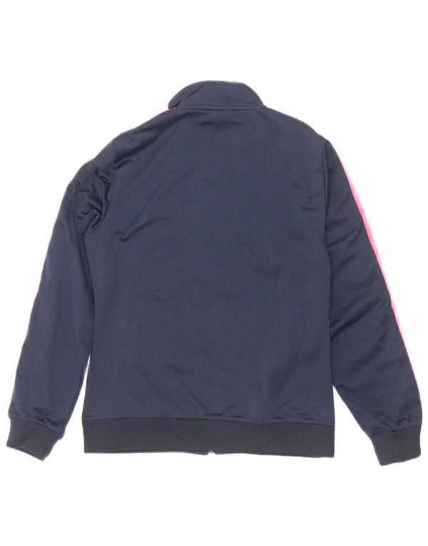Asics Veste de survêtement pour femme UK 12 Bleu marine moyen Colourblock