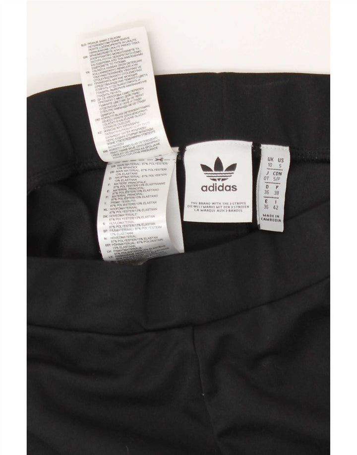Adidas Leggings Femme UK 10 Petit Noir Polyester