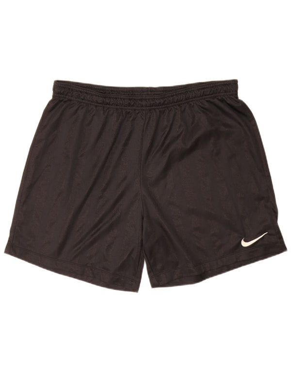 Nike Short de sport pour homme Large en polyester rayé noir