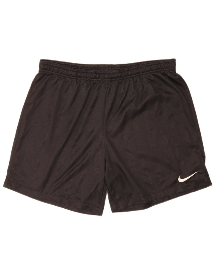 Nike Short de sport pour homme Large en polyester rayé noir