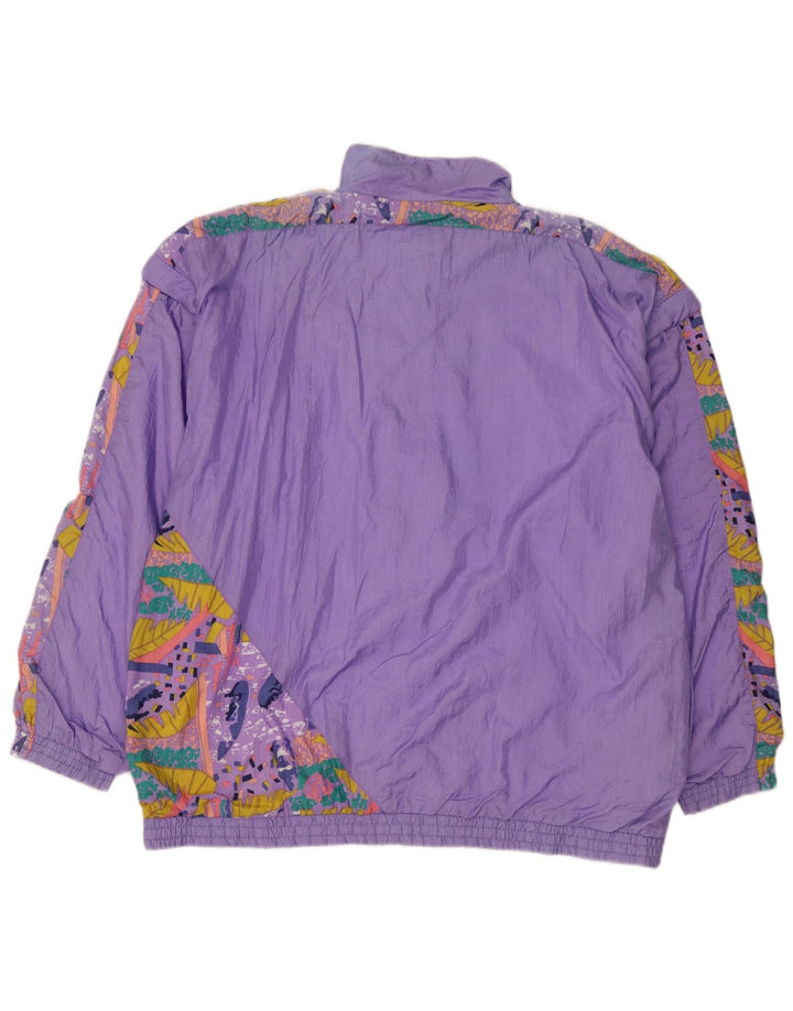 Orso Poeta Homme Motif Abstrait Survêtement Top Veste XL Violet Polyamide