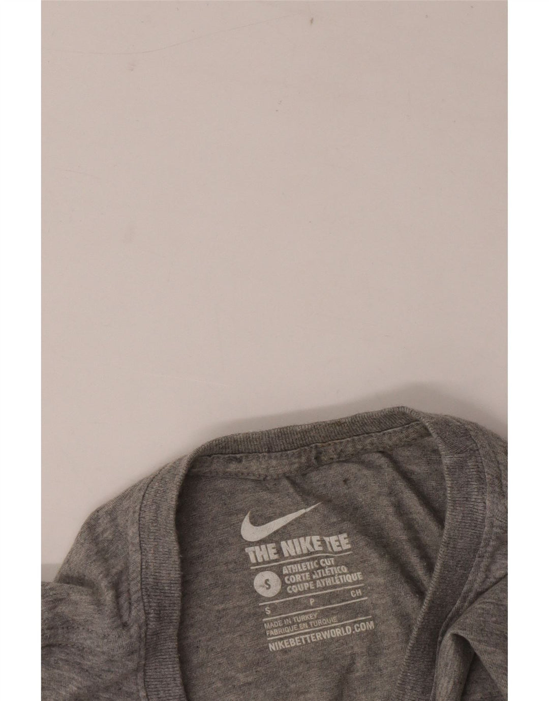 Nike T-shirt coupe athlétique pour homme, petit, gris moucheté