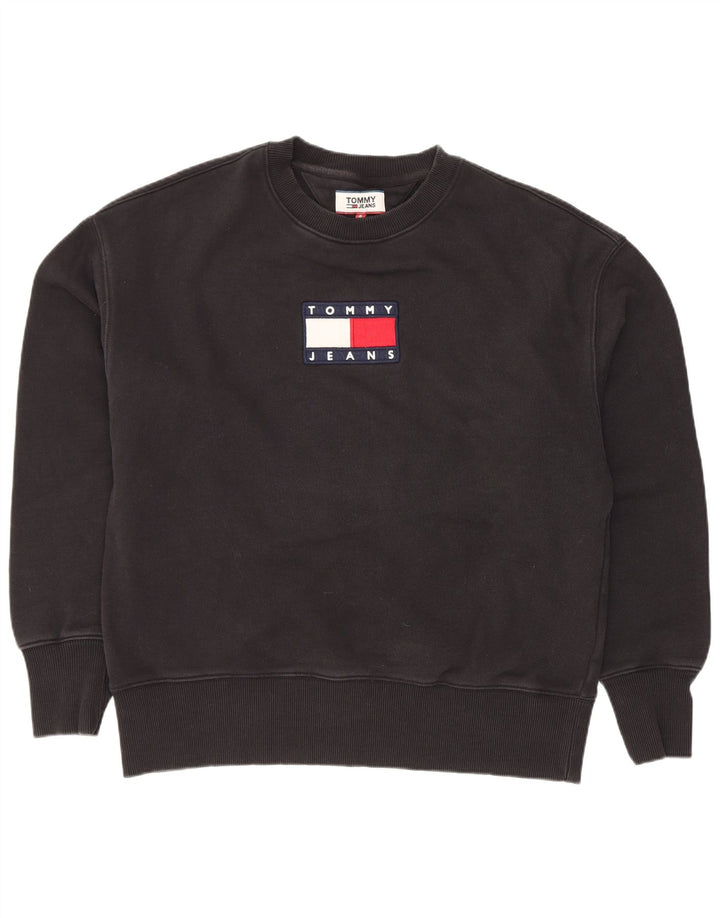 Tommy Hilfiger Sweat-shirt graphique pour homme Petit coton noir
