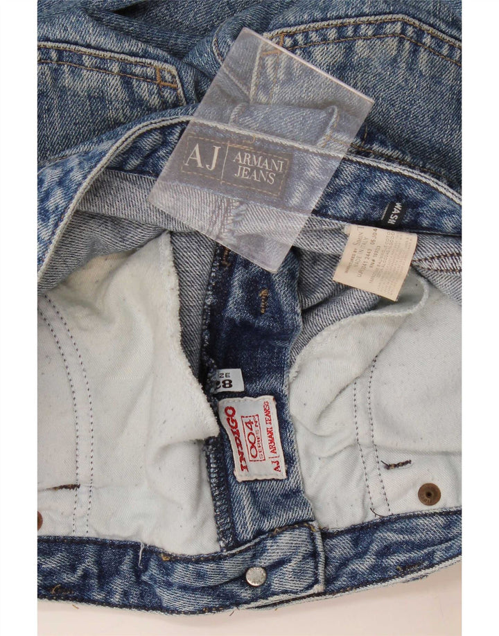 Armani Femme Jean droit W28 L28 Bleu Coton
