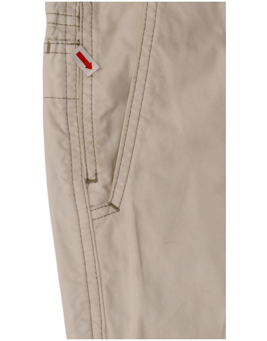 MURPHY & NYE Pantalon décontracté droit pour homme W33 L32 Coton blanc cassé