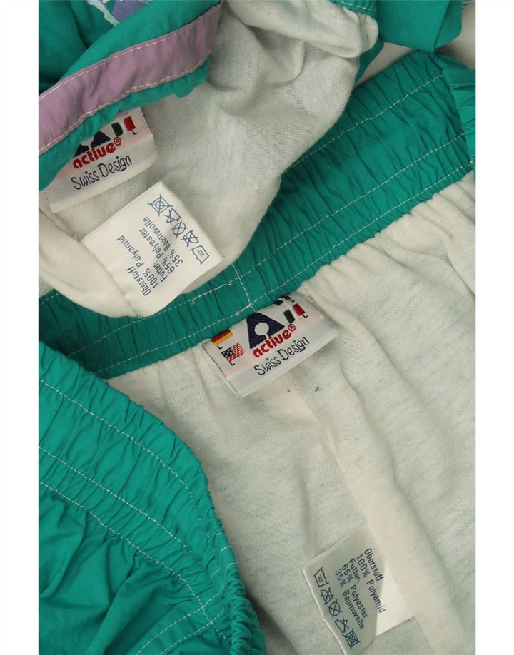 Active Survêtement Complet à Motif Abstrait pour Homme Large Turquoise Polyamide