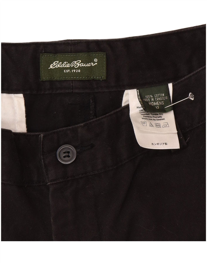 Eddie Bauer Short Chino Femme US 12 Large W32 Coton Noir
