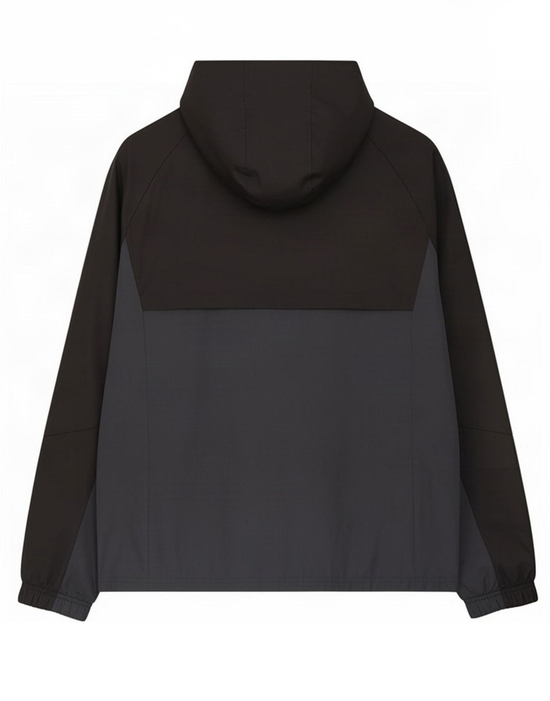 Adidas Veste de pluie à capuche pour homme UK 40 Large Noir Colorblock Polyester