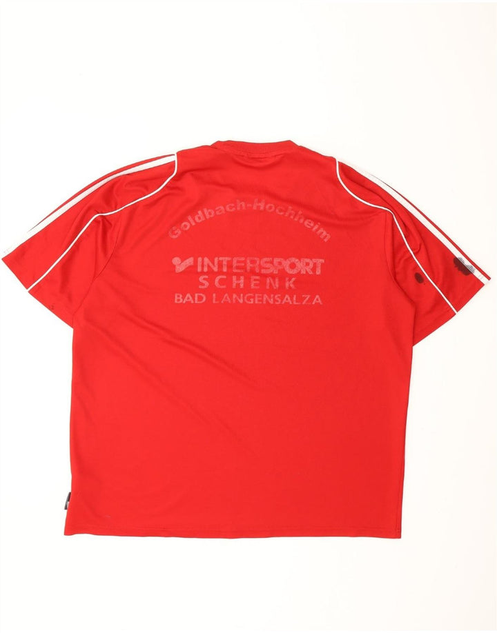 ADIDAS T-Shirt Climalite Graphic Homme XL Rouge Polyester