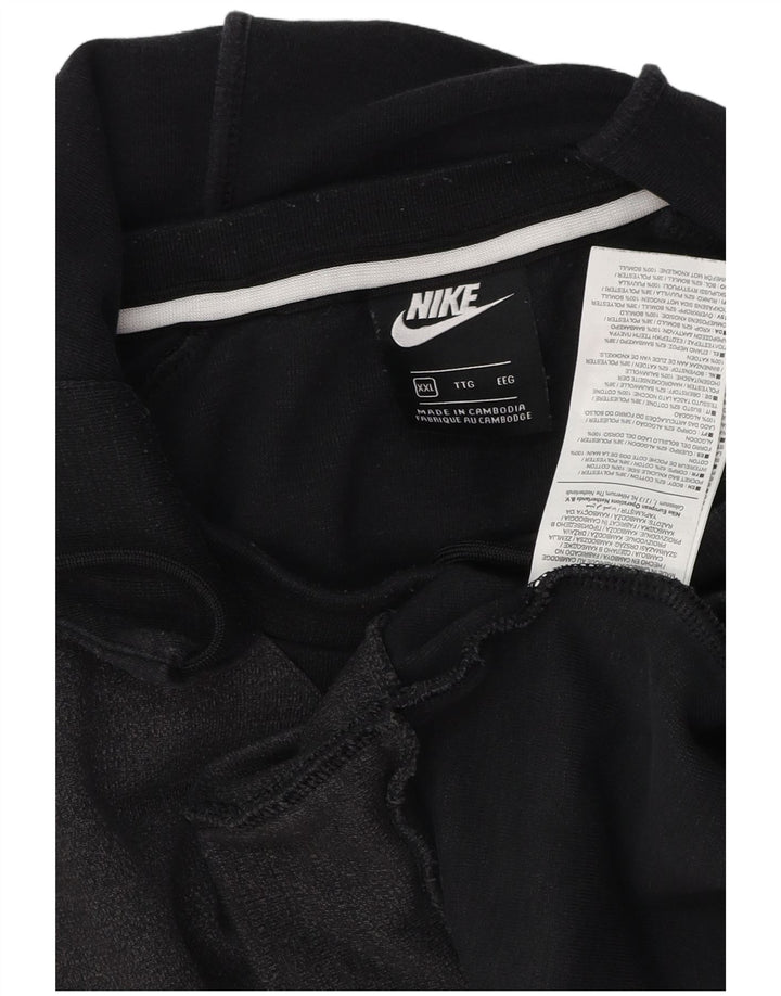 NIKE Pull à capuche pour homme 2XL en coton color block gris