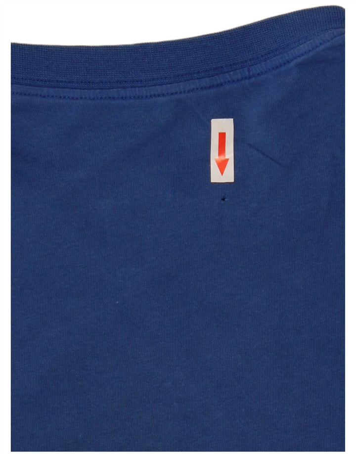 Nike T-shirt graphique pour homme en coton bleu Taille L