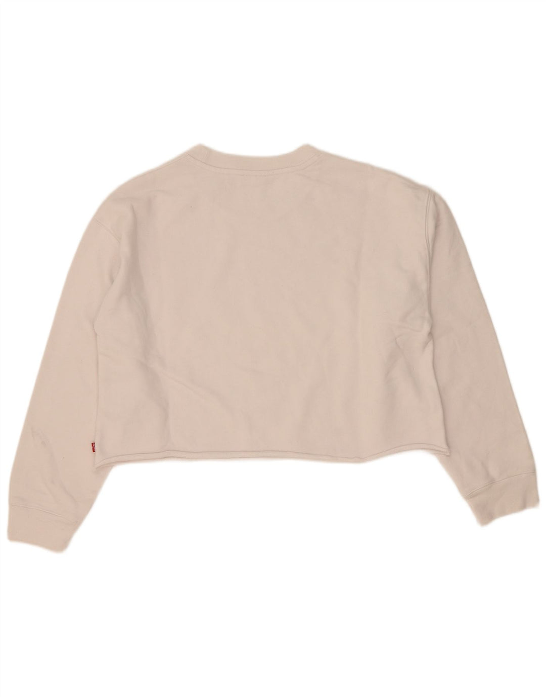 Levi's Sweat-shirt court surdimensionné pour femme UK 10 Petit Blanc