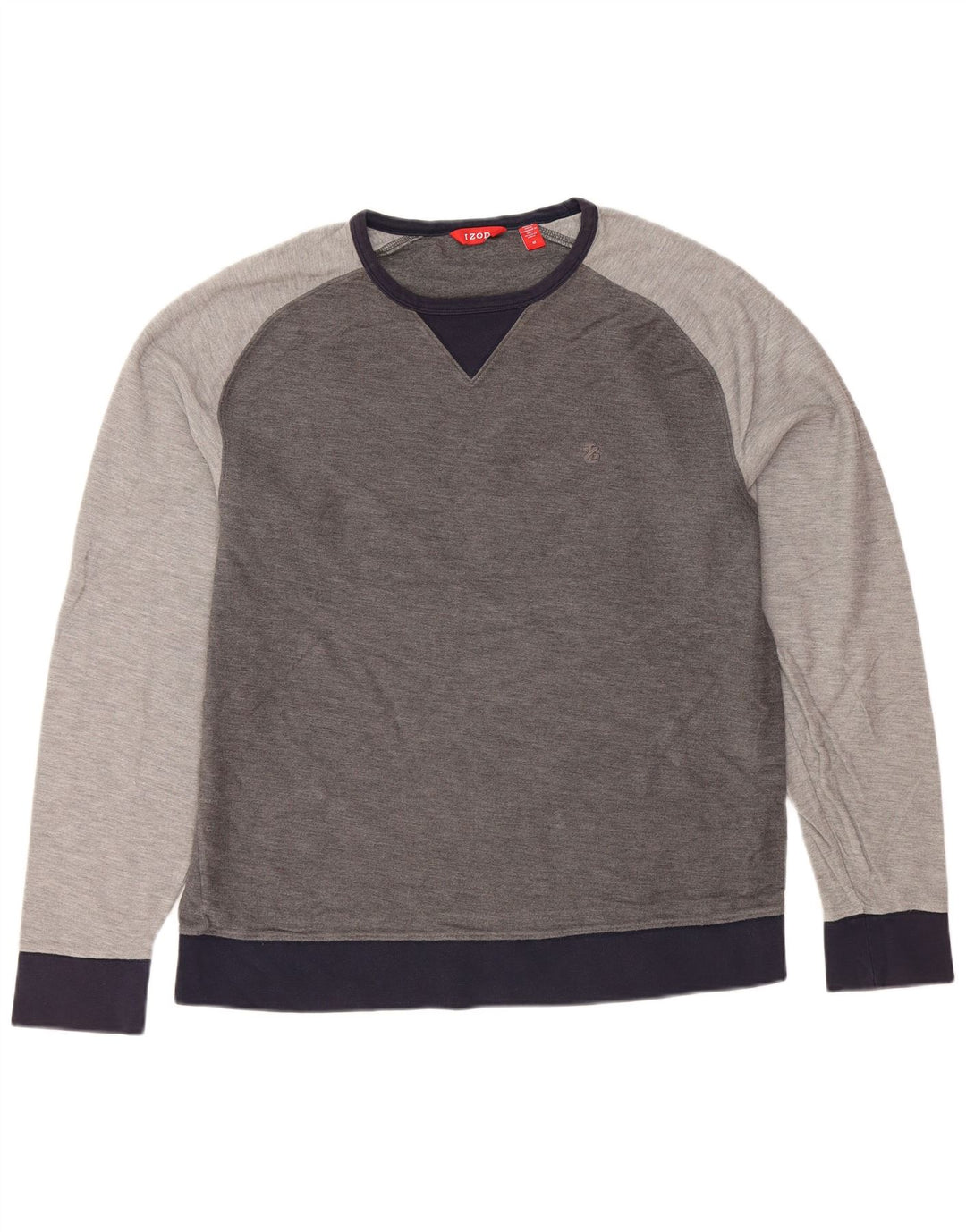 IZOD Sweat-Shirt Homme Gris Moyen Colourblock Coton