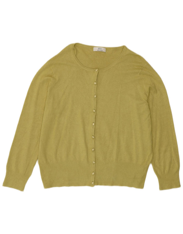 Marks & Spencer Pull Cardigan Femme UK 20 2XL Vert Viscose
