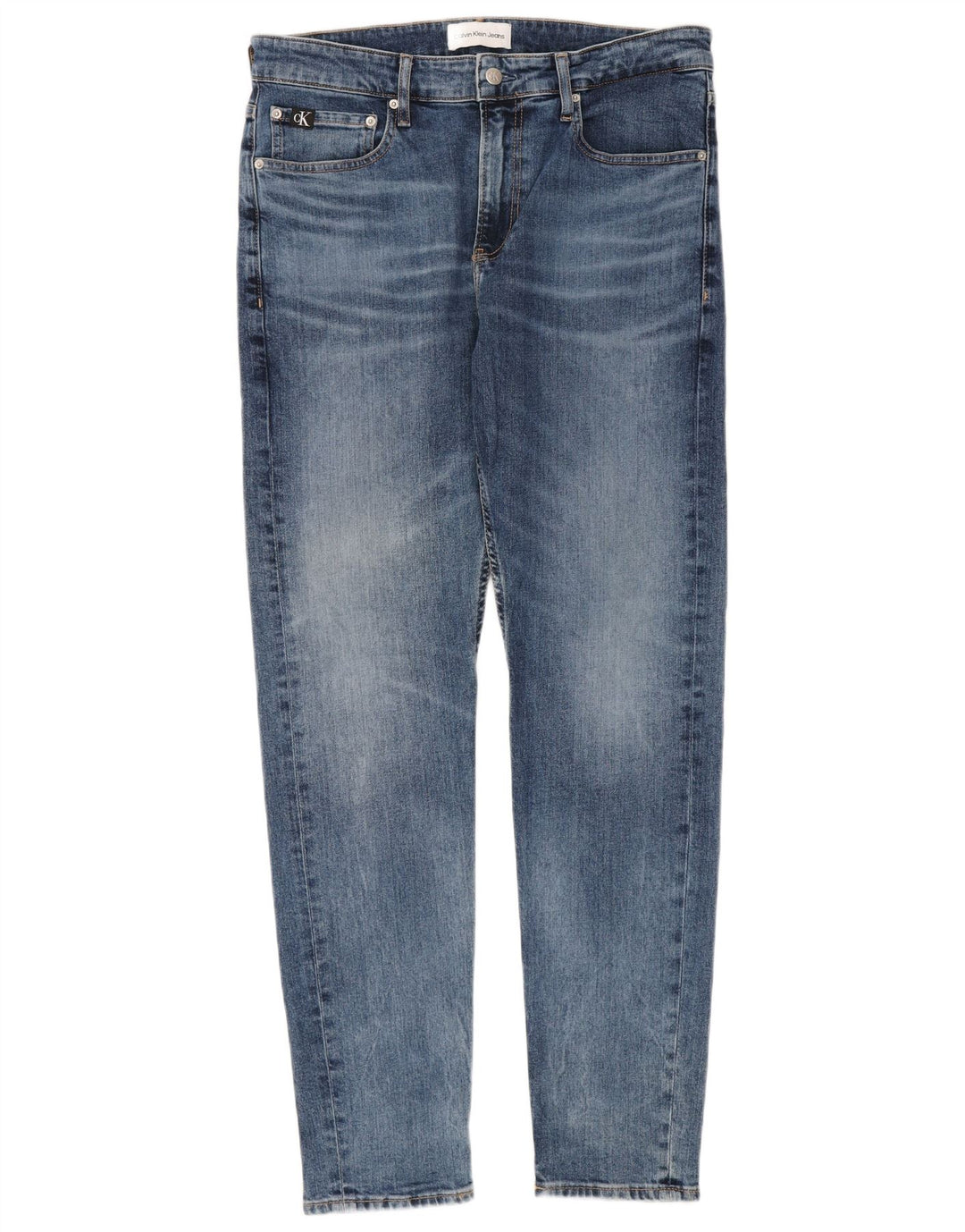 Calvin Klein Jean Slim Homme W34 L32 Bleu Coton