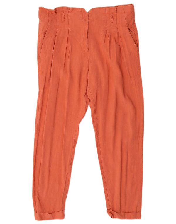 Topshop Pantalon court pour femme UK 12 Medium W30 L25 Orange