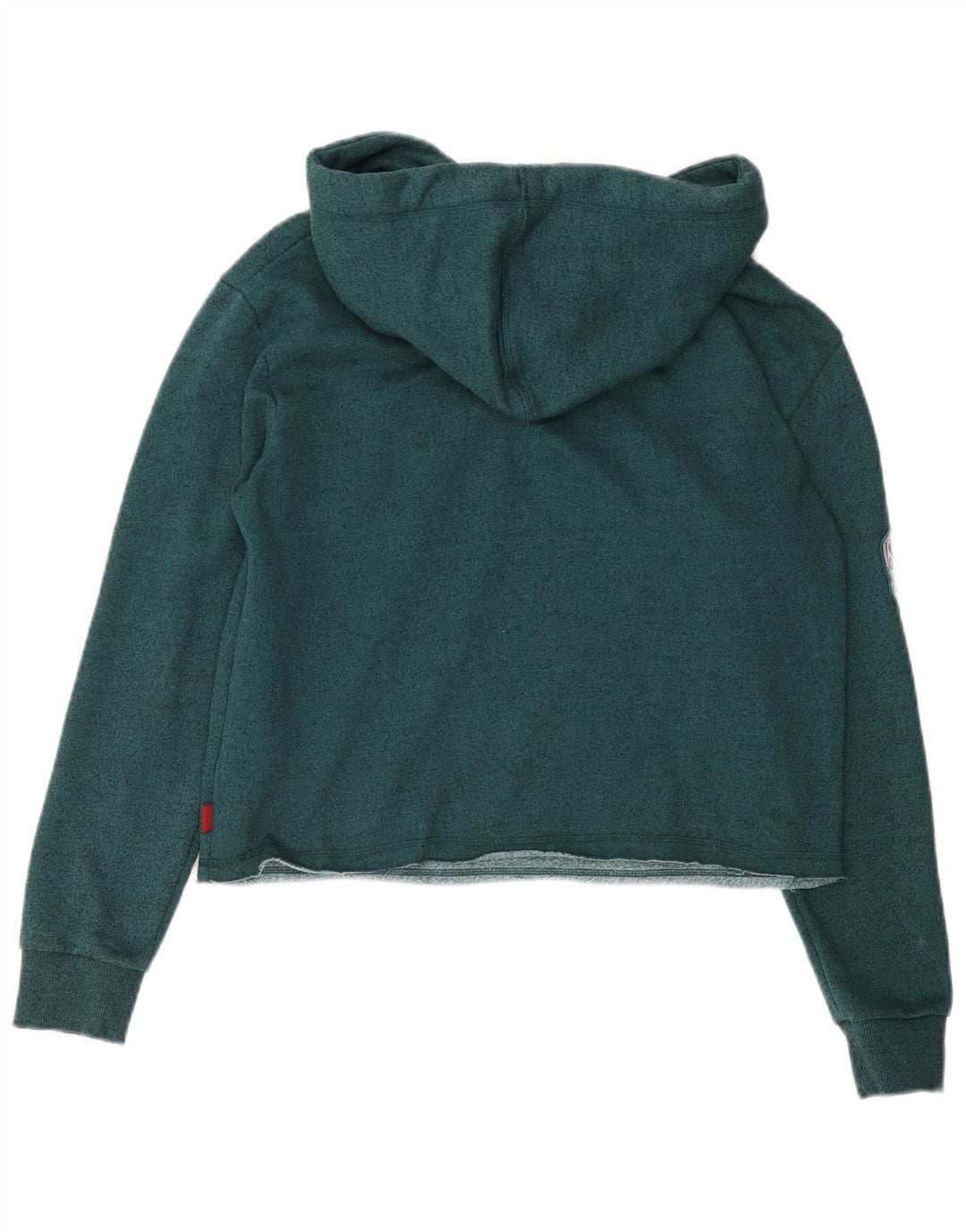 SUPERDRY Pull à capuche surdimensionné pour femme UK 10 Petit Vert
