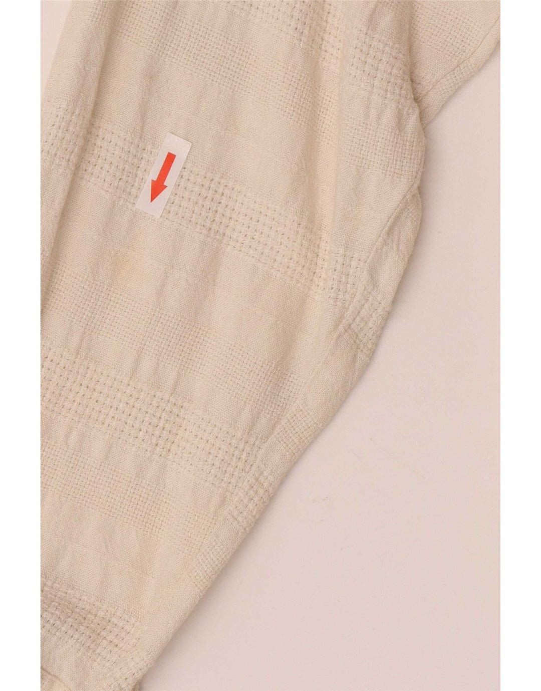 Chemise Homme Vintage Grand Lin Géométrique Blanc Cassé