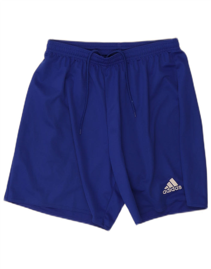 Adidas Short de Sport Climalite Homme Bleu Moyen Polyester
