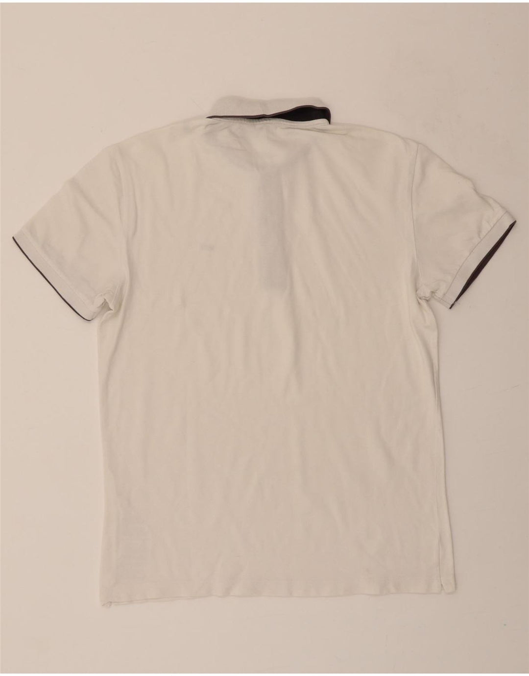 GAS Mens Polo Shirt Medium White Cotton Vintage Gas and Second-Hand Gas from Messina Hembry 