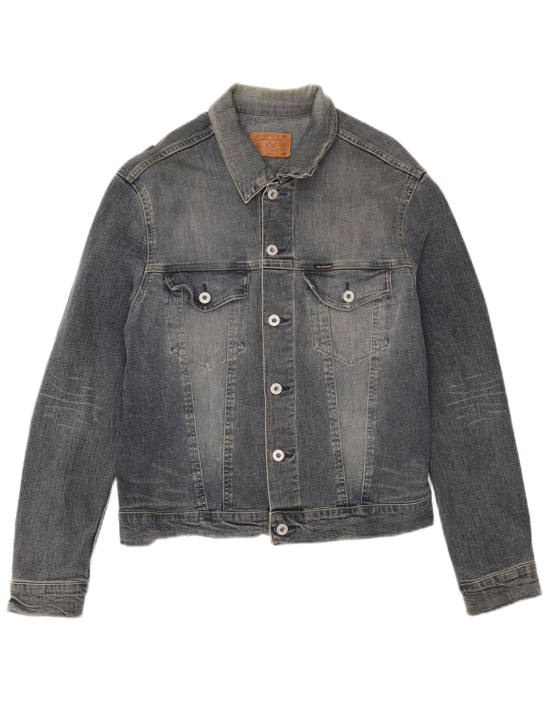 Energie Veste en jean pour homme UK 38 Bleu moyen Coton
