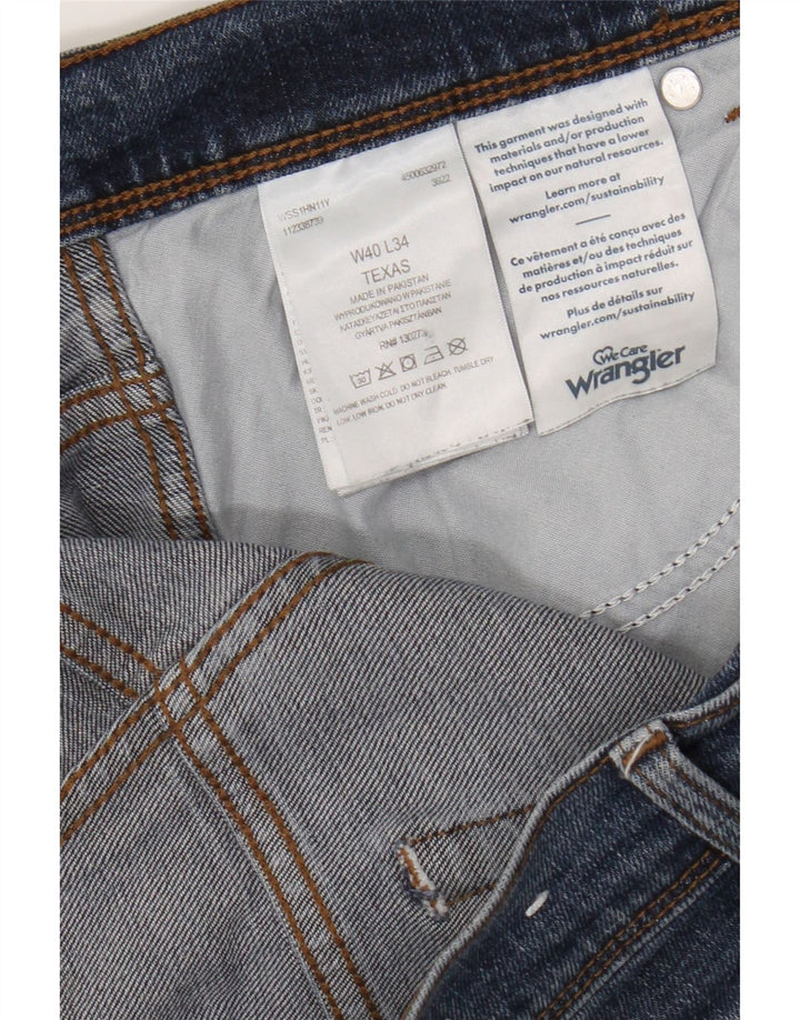 Wrangler Jean droit homme W40 L34 bleu coton