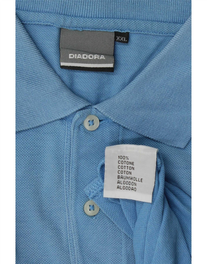 Diadora Polo Homme 2XL Bleu Coton