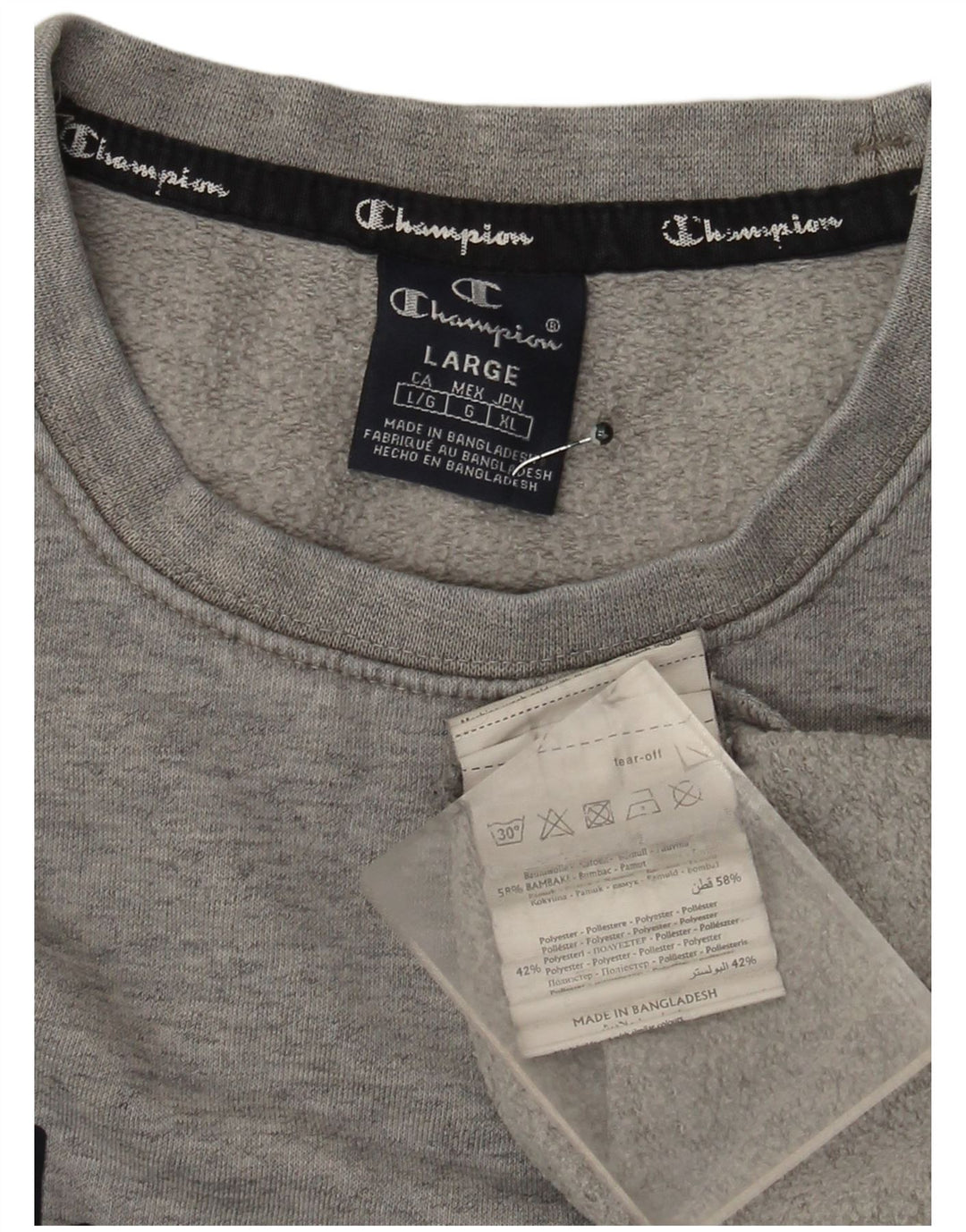 Champion Sweat-shirt graphique pour hommes, grand coton gris