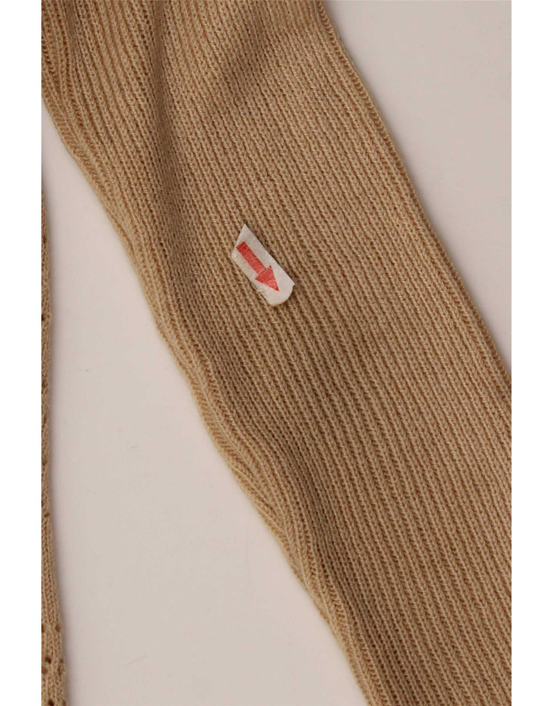 vintage Femme Cardigan Pull IT 44 Moyen Beige Angora