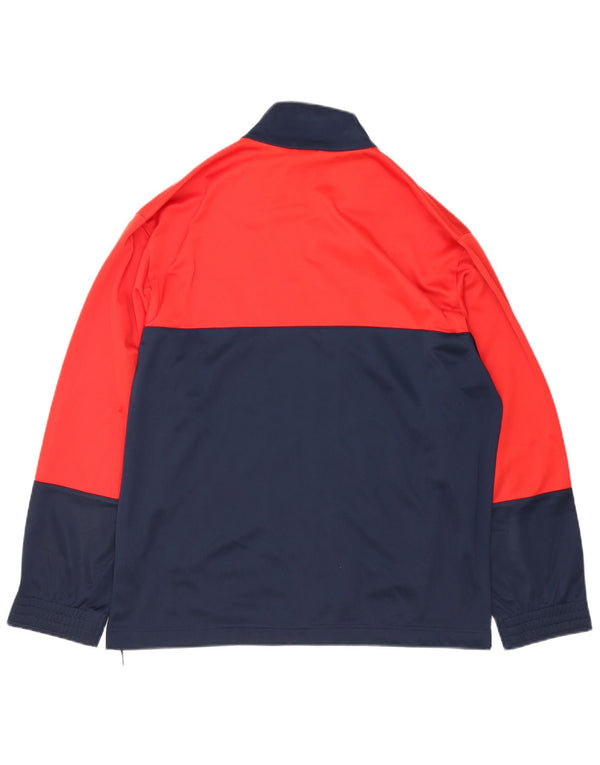 LOTTO Veste de Survêtement pour Homme Large Bleu Marine Colorblock Polyester