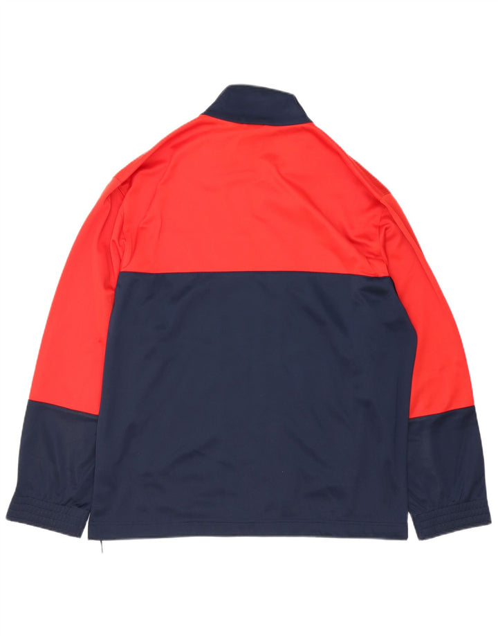 LOTTO Veste de Survêtement pour Homme Large Bleu Marine Colorblock Polyester