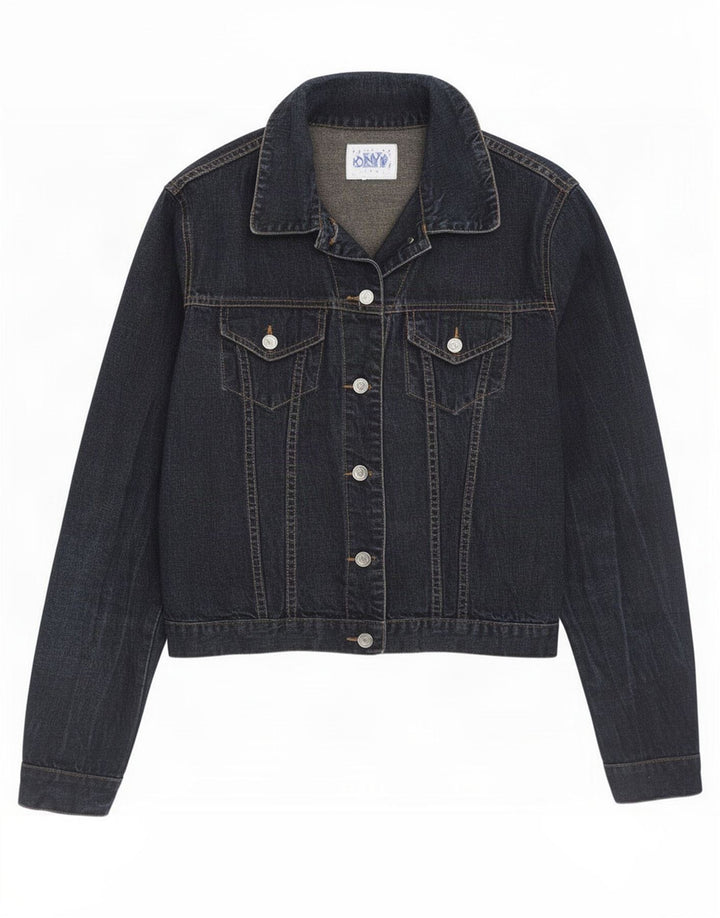 Onyx Veste en jean pour femme UK 10 Small Bleu marine