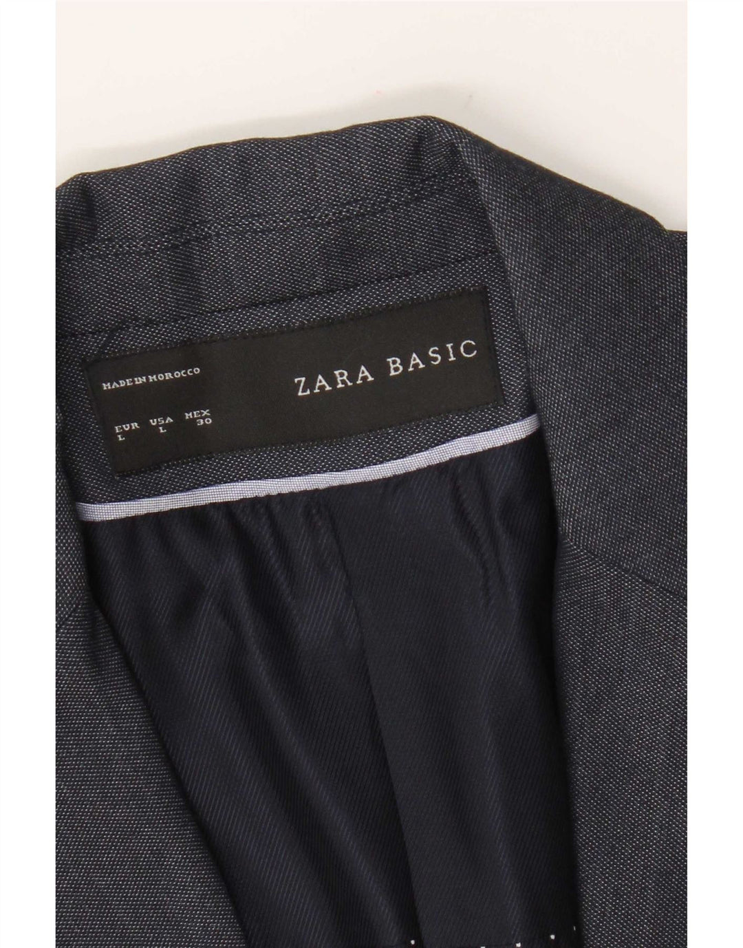 Zara Veste Blazer 1 Bouton Femme UK 14 Large Bleu Marine