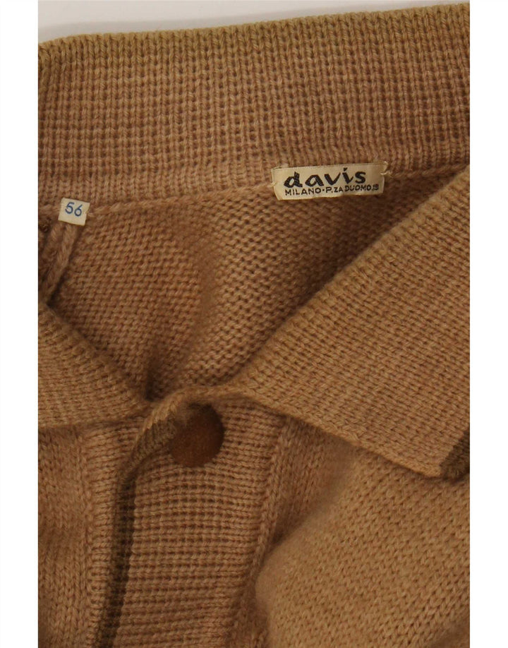 Pull Cardigan Homme Vintage IT 56 XL Marron