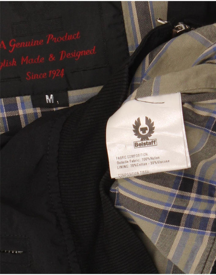 Belstaff Veste Bomber Femme UK 14 Medium Noir Nylon