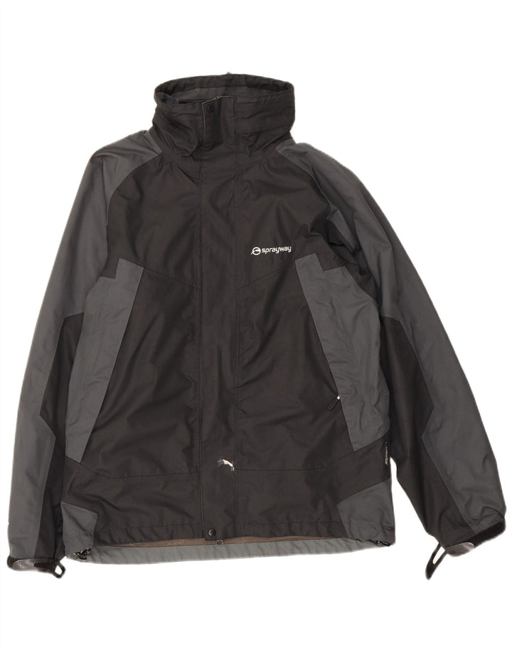 Sprayway Veste coupe-vent pour homme UK 36 Petit Noir Colorblock Polyester