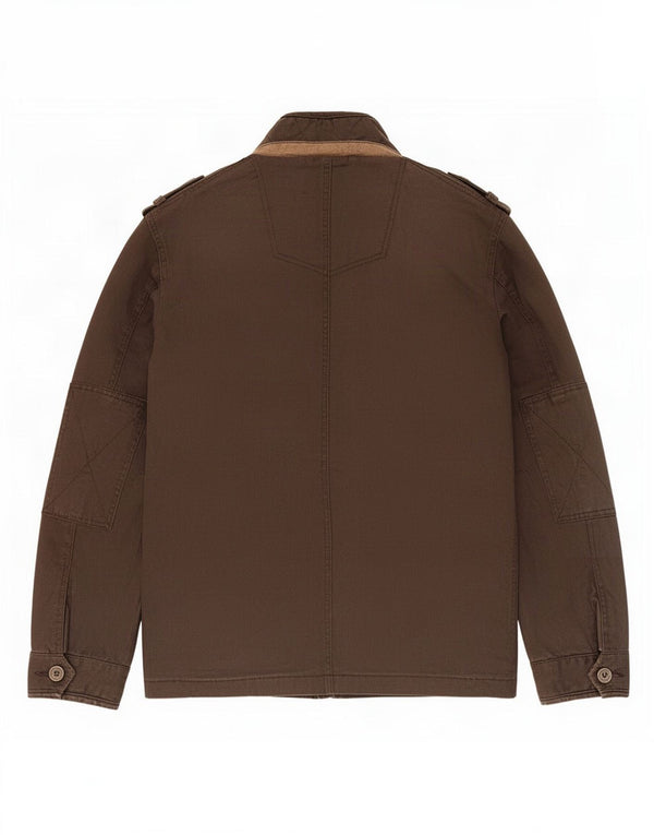 Fat Face Mens Military Jacket UK 38 Medium Brown Cotton