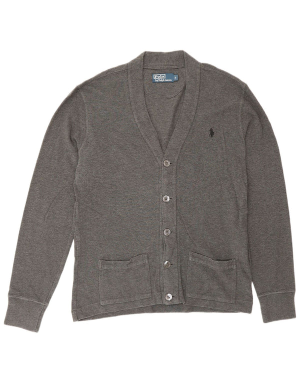 Polo Ralph Lauren Pull Cardigan Homme Petit Gris Coton