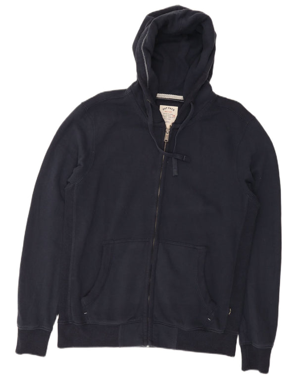 Fat Face Pull à capuche zippé pour homme en coton bleu marine Taille L