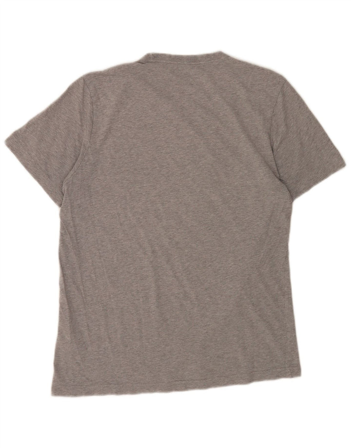 Adidas T-Shirt Graphique Homme Gris Moyen Coton