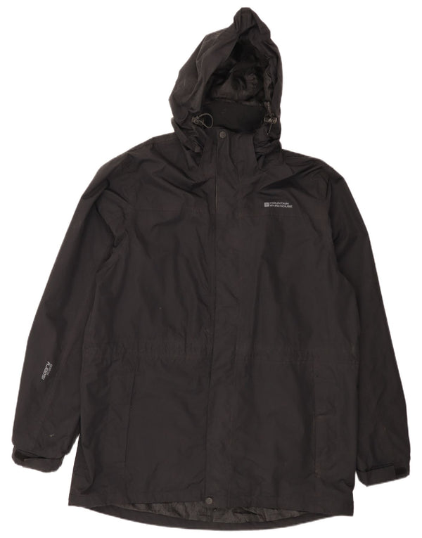 Mountain Warehouse Imperméable à capuche pour homme UK 40 Large Noir Nylon