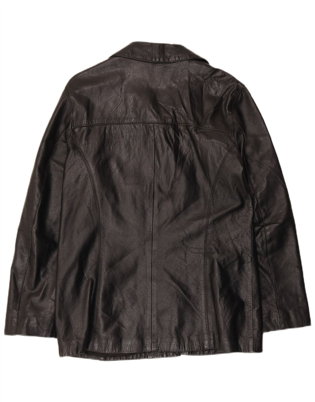 Planet Veste en Cuir Femme IT 46 Grand Cuir Noir
